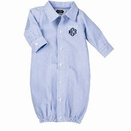 Boys Infant Oxford convertible Gown