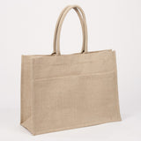 Jute Tote bag with pocket