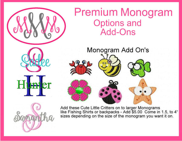 Monogram Add ons